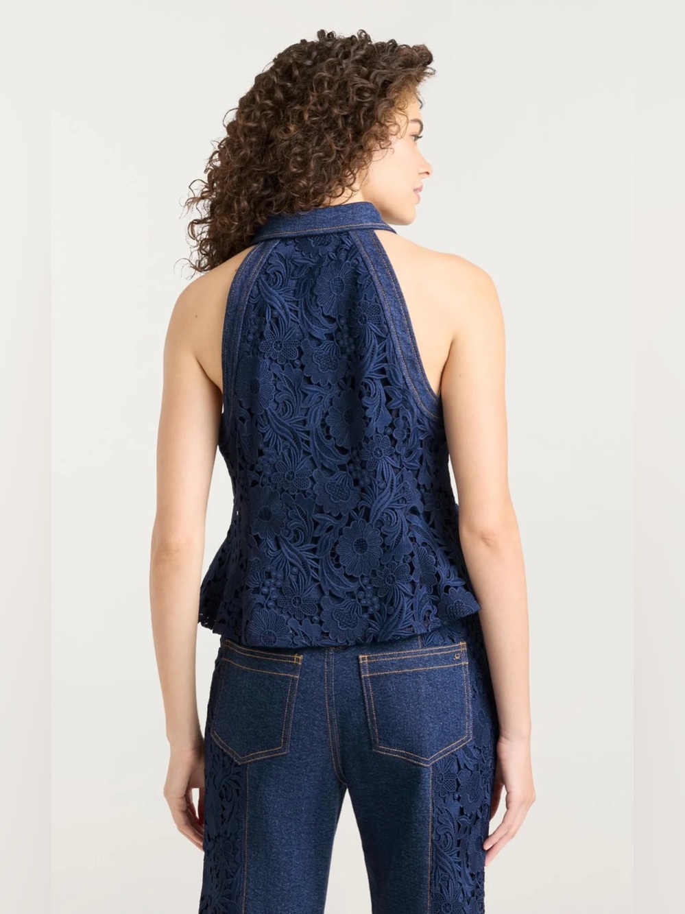 Cinq a Sept denim ronin top & Francine pant - Picture 4 of 8